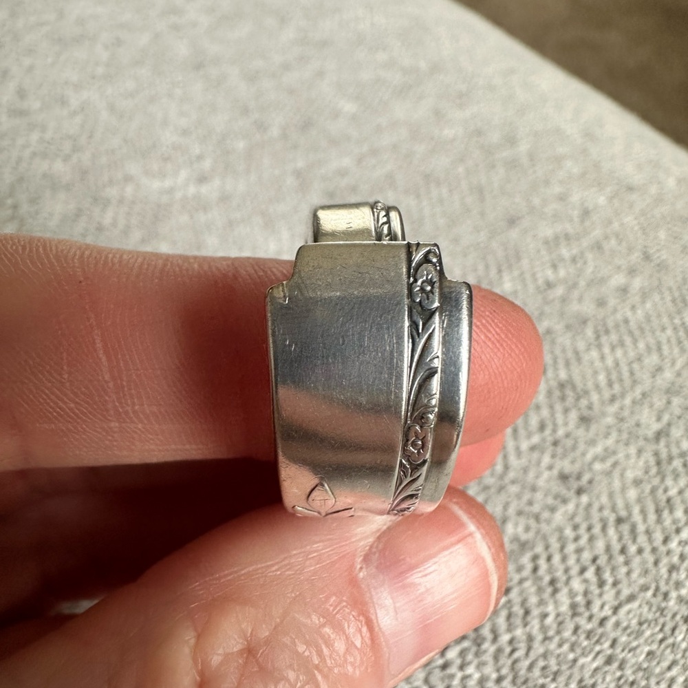 Silver Plated Spoon Ring - Picture 6 of 14